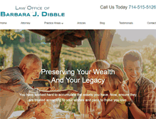 Tablet Screenshot of bdibblelaw.com